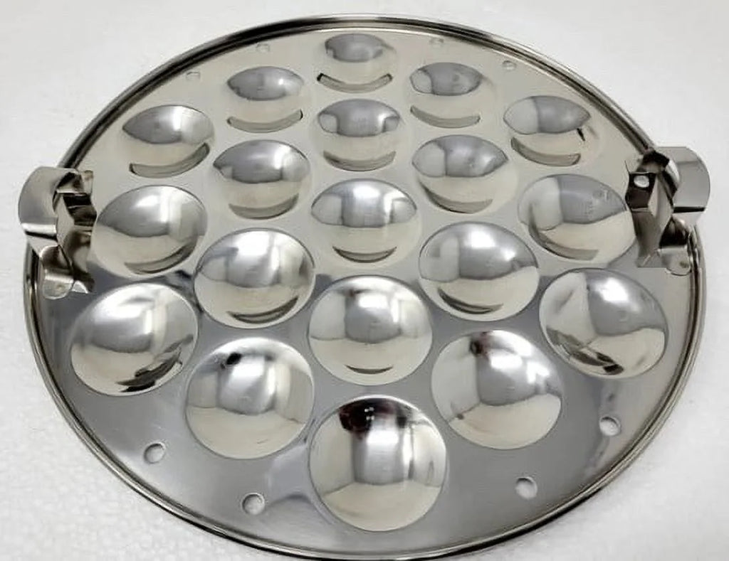 Tri-Ply Stainless Steel Multi Kadai with Steamer Plate, Idli Plates, Dhokla Plates I572