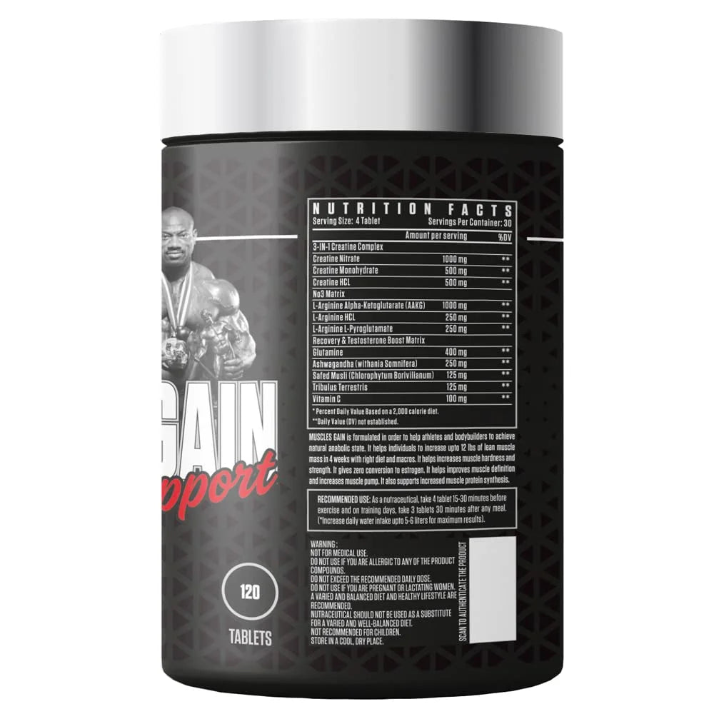 Muscle Gain Support 120 Tablets V49566