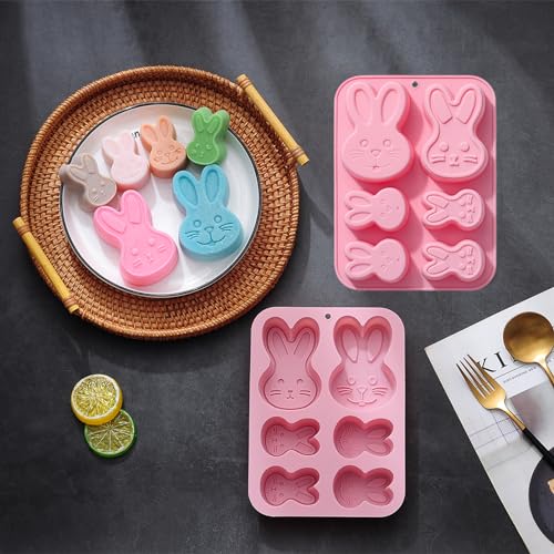 3D Easter Bunny Silicone Mold 2 Pack G609387