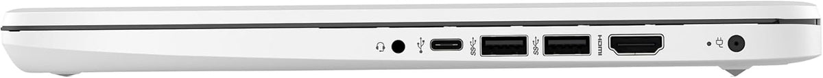 14-inch HD Laptop Computer Intel Dual Core 2.8GHz 8GB RAM 128GB 64GB SSD 64GB Card Webcam Bluetooth HDMI USB-C Wi-Fi Windows 11 S White T461