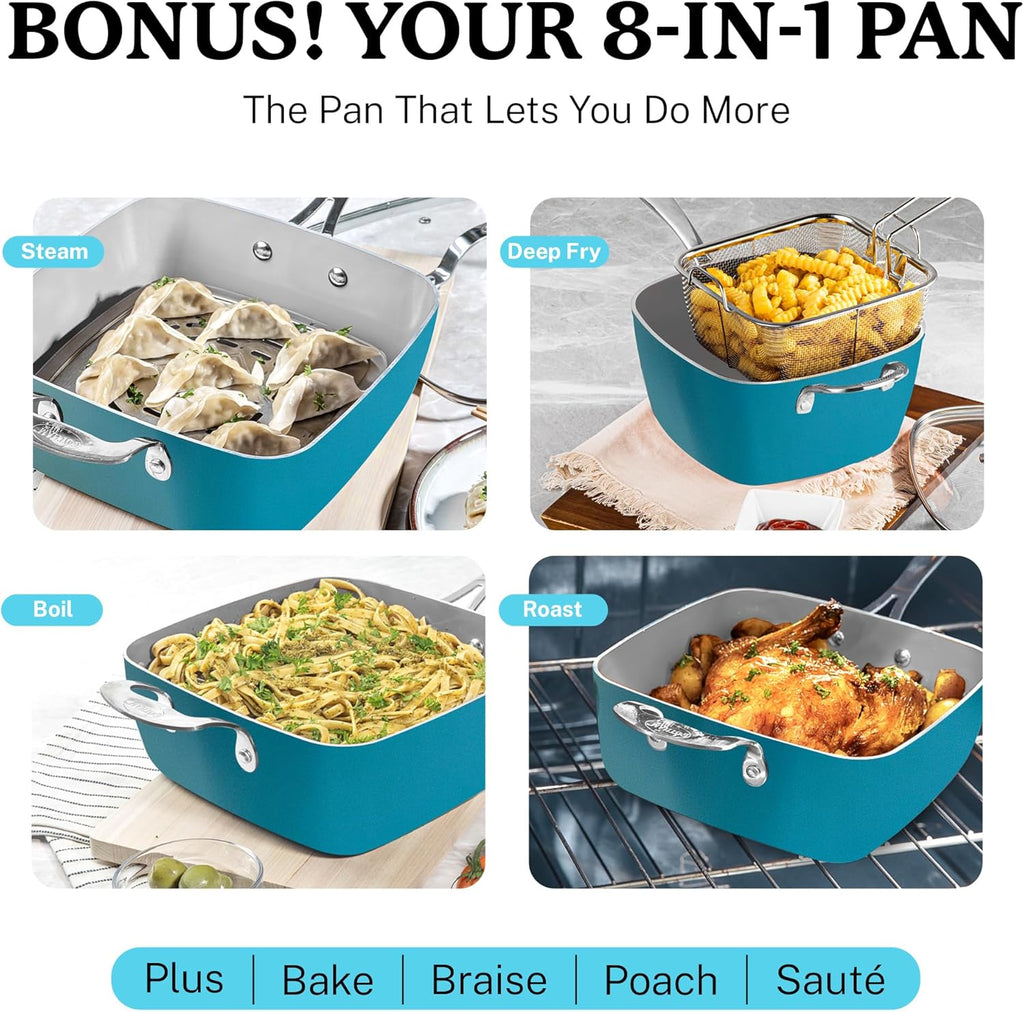 20 Piece Nonstick Ceramic Cookware Set N344838