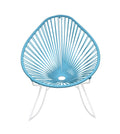 White/Blue Rocker Chair G58413