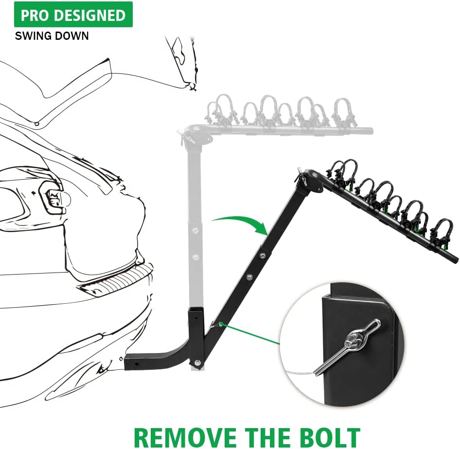 4 Bike Hitch Rack with 2-Inch Receiver Double Foldable Rack C718