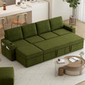 103" L-Shaped Sleeper Sofa Bed with Storage Chaise L436823