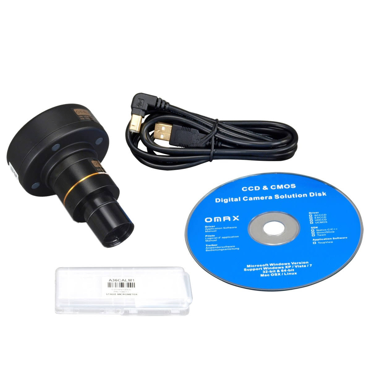 40X-2000X Binocular Compound Microscope with LED Light and 1.3MP Camera U717