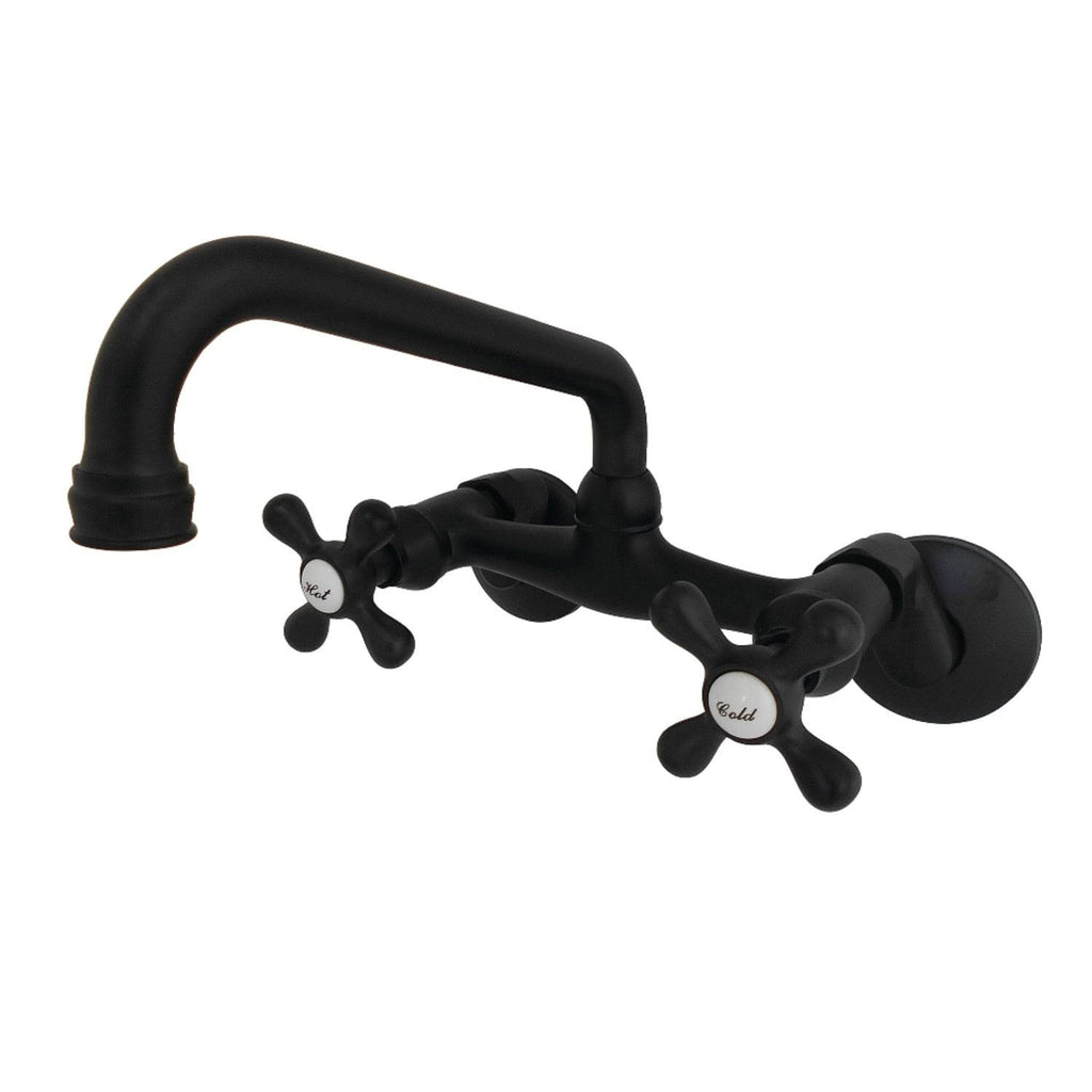Polished Nickel Two Handle Wall Mount Kitchen Faucet K201305