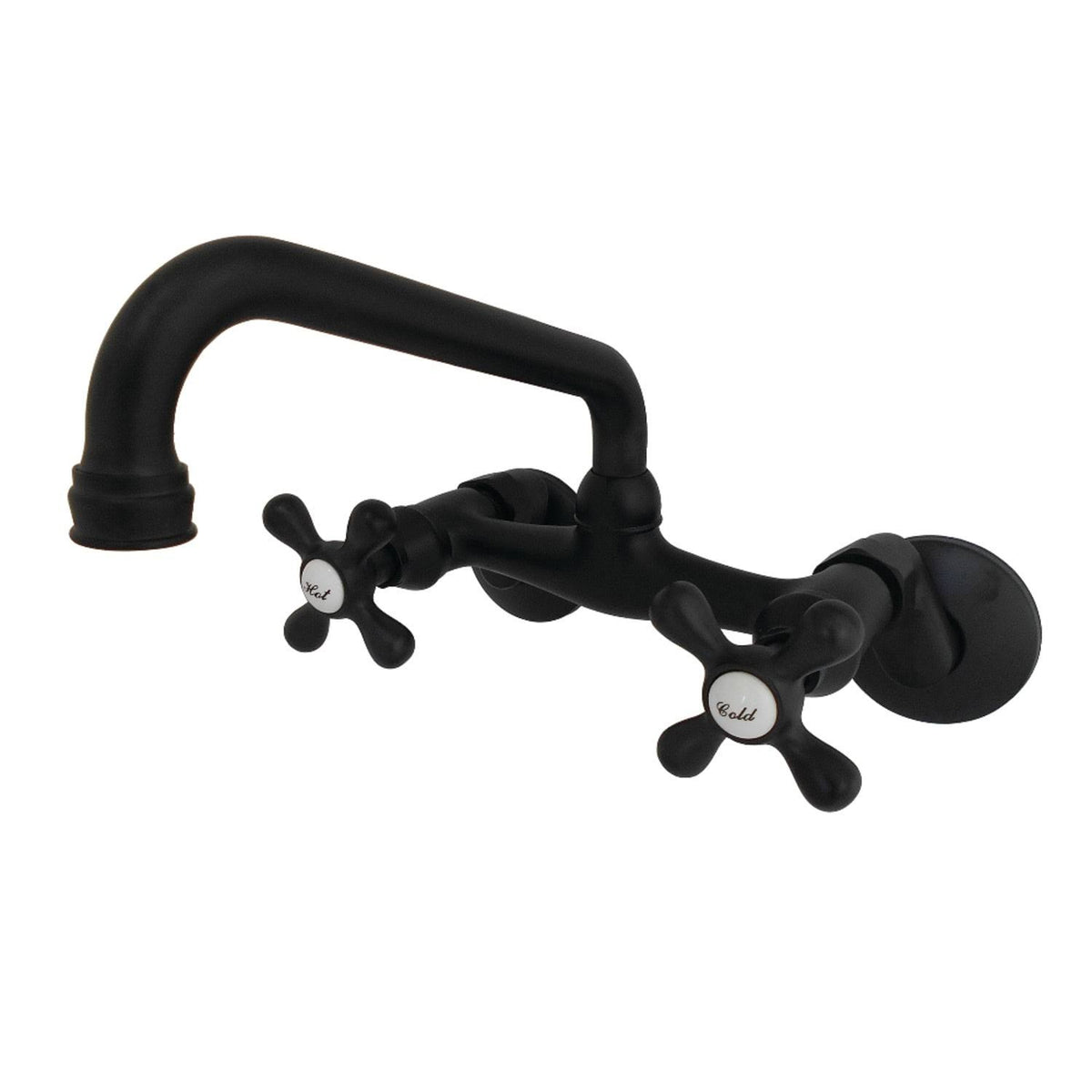 Polished Nickel Two Handle Wall Mount Kitchen Faucet K201305