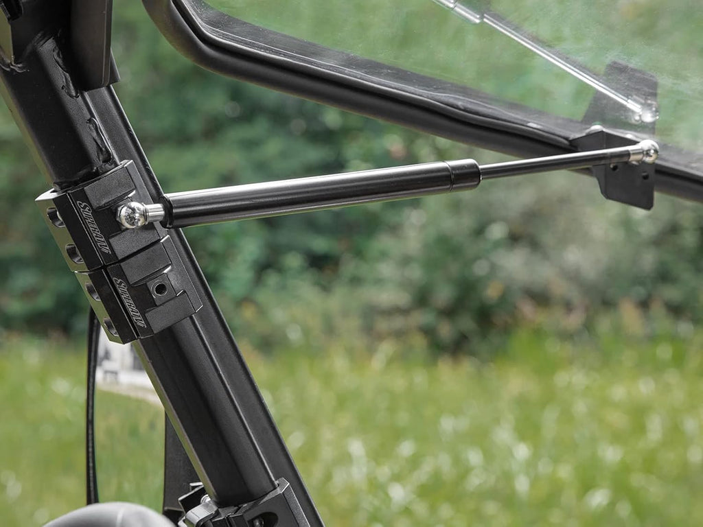 Heavy-Duty Scratch Resistant Flip Windshield, 1/4 Thick Polycarbonate G99233