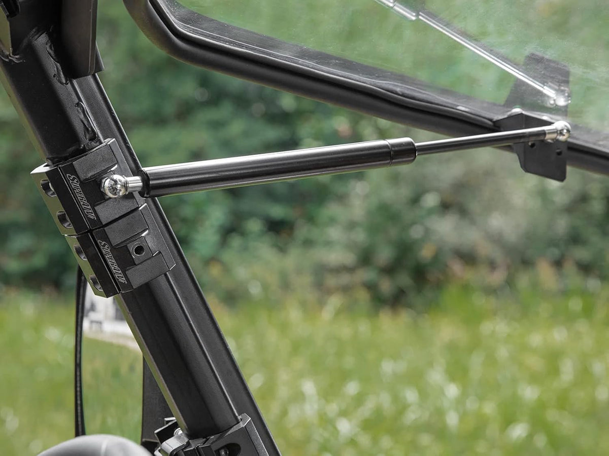 Heavy-Duty Scratch Resistant Flip Windshield, 1/4 Thick Polycarbonate G99233
