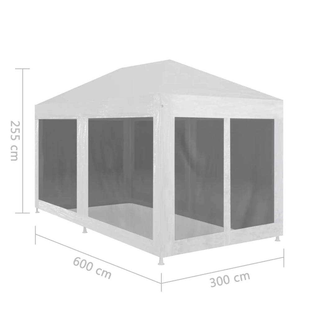 Party Tent with 6 Mesh Sidewalls 19.7' x 9.8' B111177