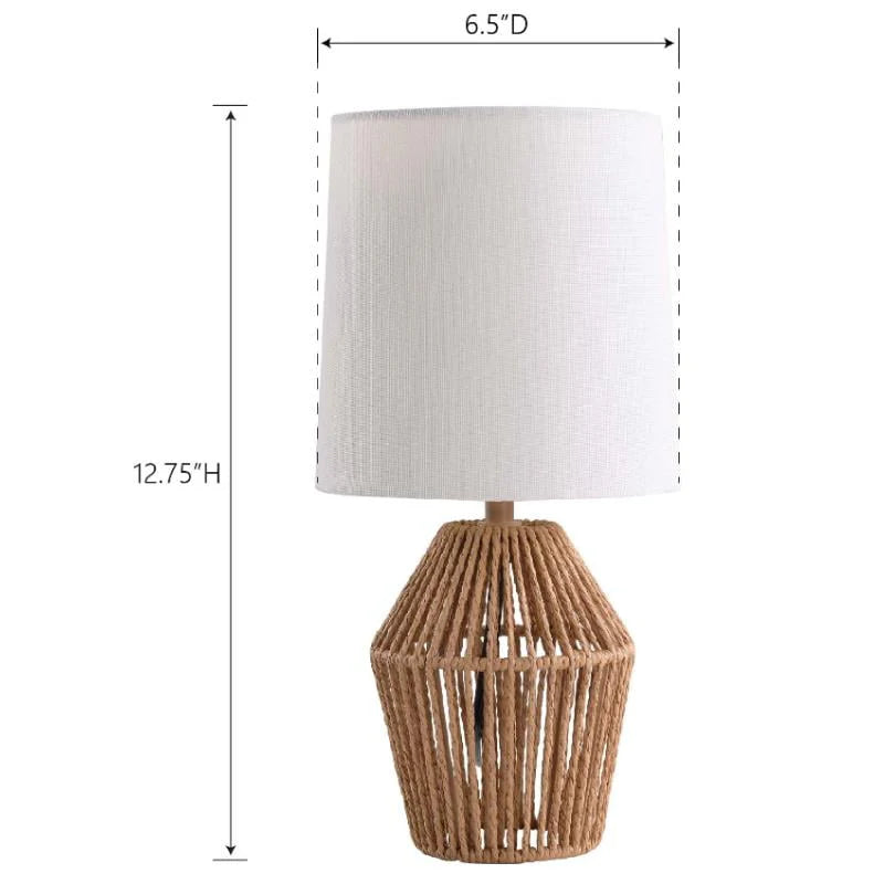 Mini Rattan Table Lamp with Shade S62575