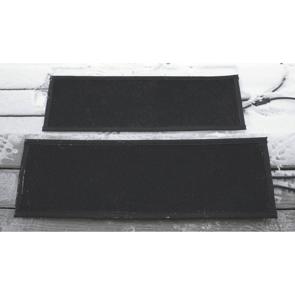 Heated Snow Melting Stair Mat 11x22 W x 3 ft L Connectable Q898997