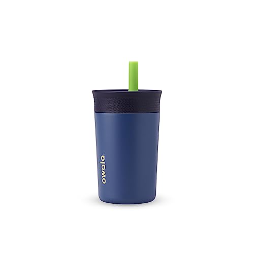 12 Oz Stainless Steel Kids Tumbler with Straw J39774