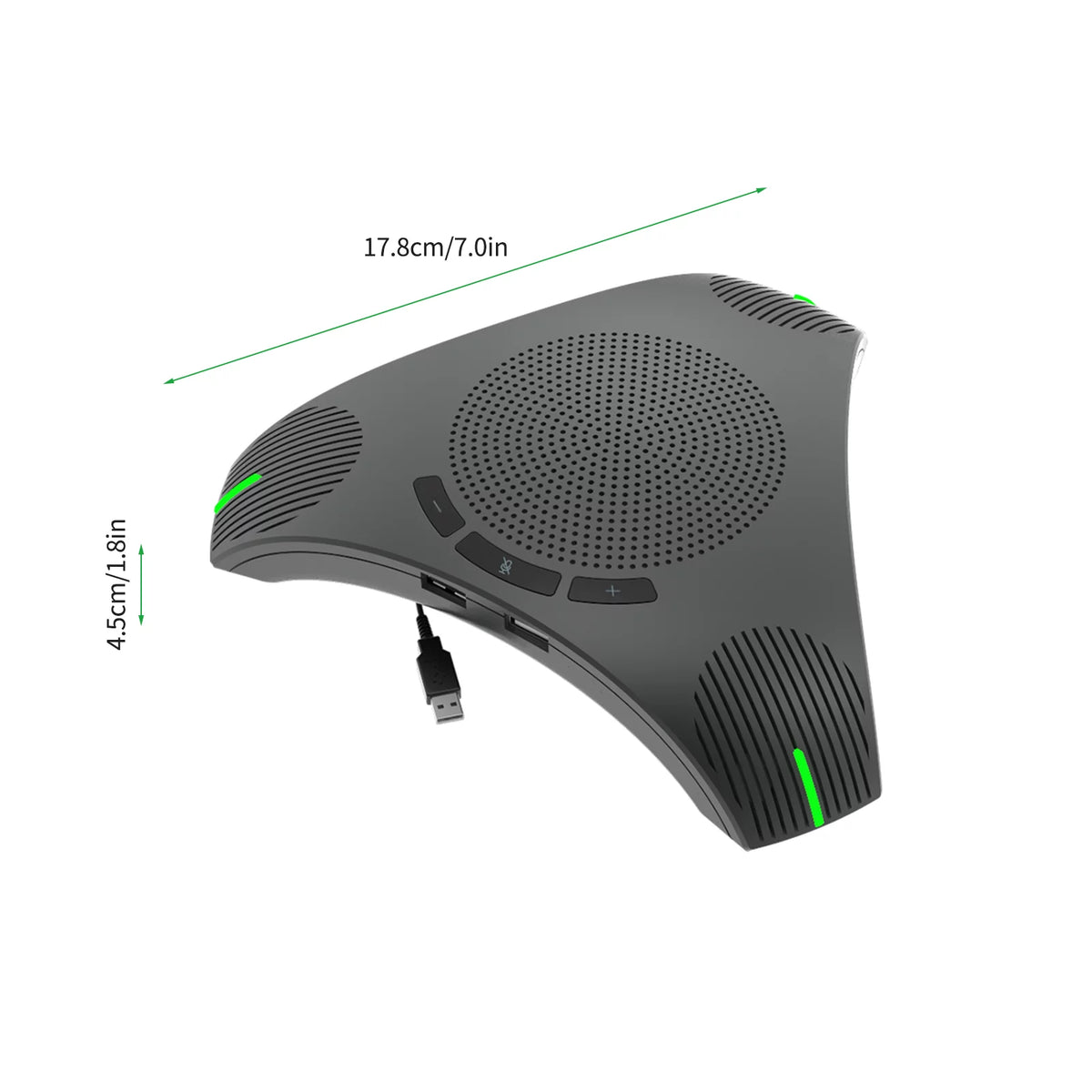 USB Speakerphone Conference Microphone Omnidirectional Computer Mic with Mute Key S80072