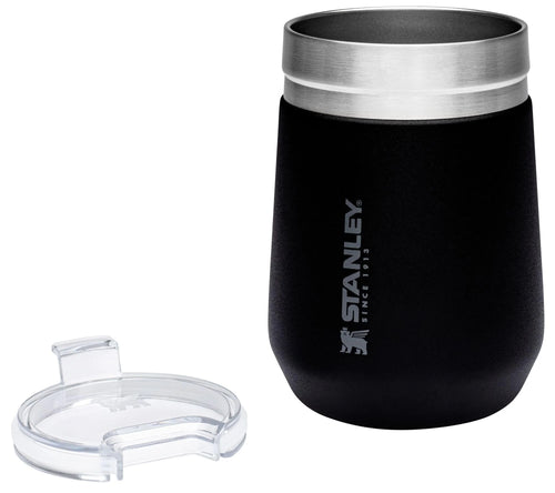 10 oz Matte Black Wine Tumbler Z197