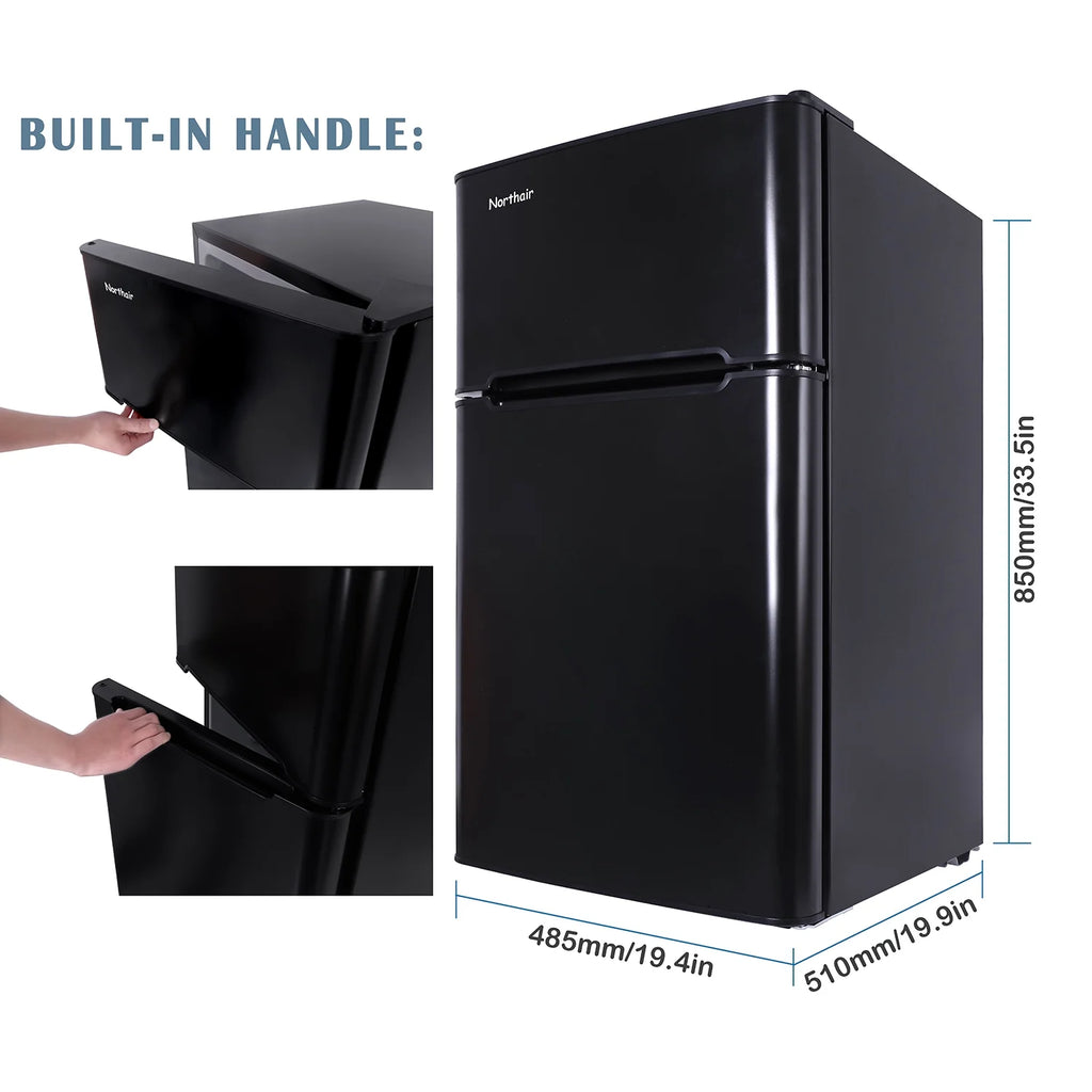 3.2 Cu ft Compact Mini Refrigerator Separate Freezer E67813