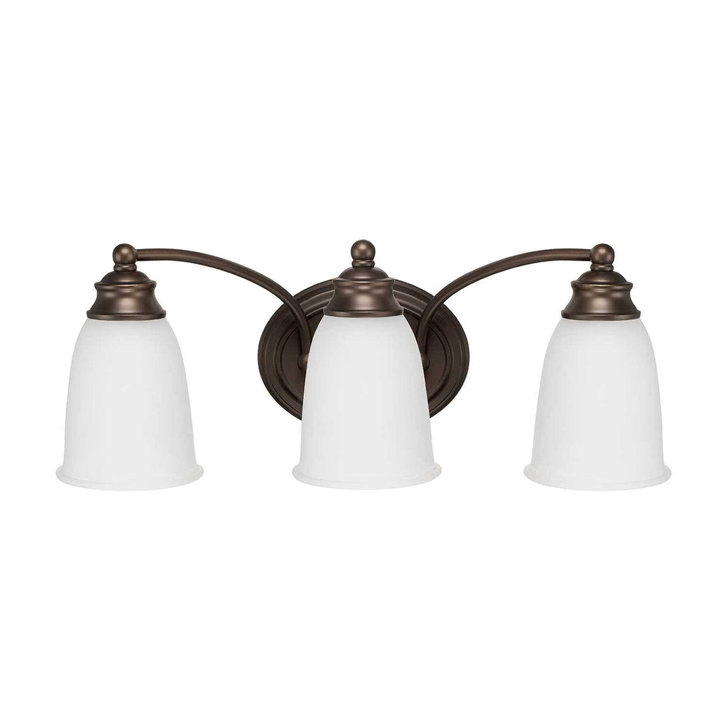 3 Light Burnished Bronze Vanity J6912