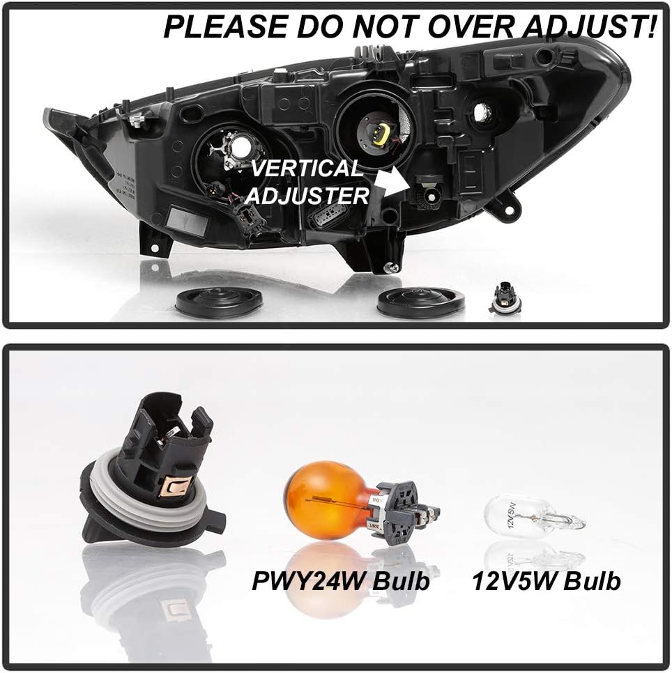 Ford Fusion Projector Headlight Assembly Right Passenger Side Y622