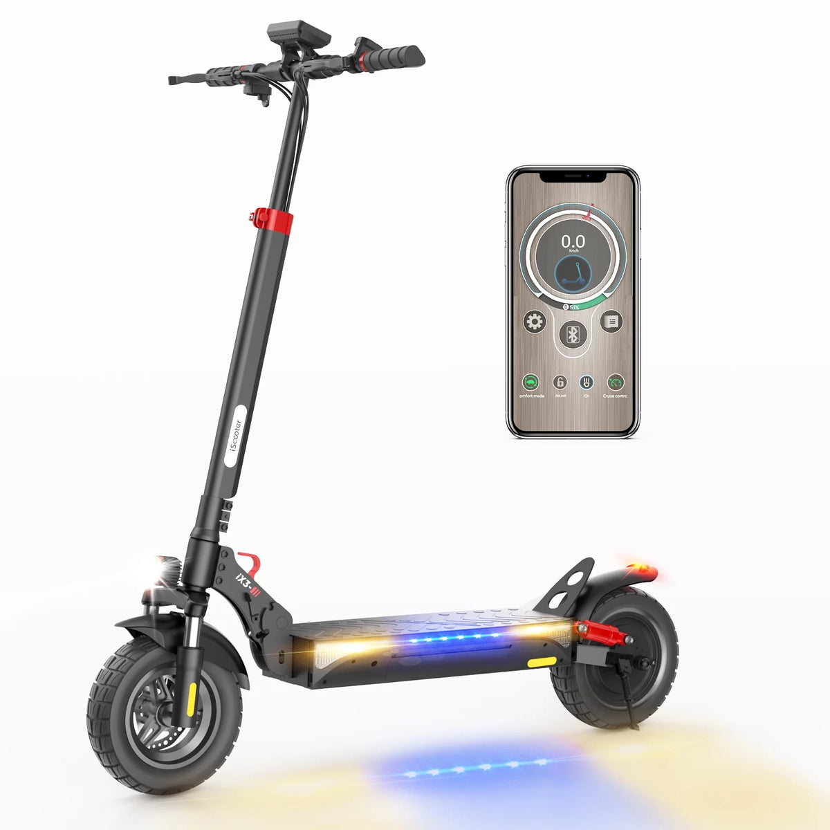 800W Electric Scooter, 25 MPH, 25Miles Range, Dual Brake, Folding Scooter L1056