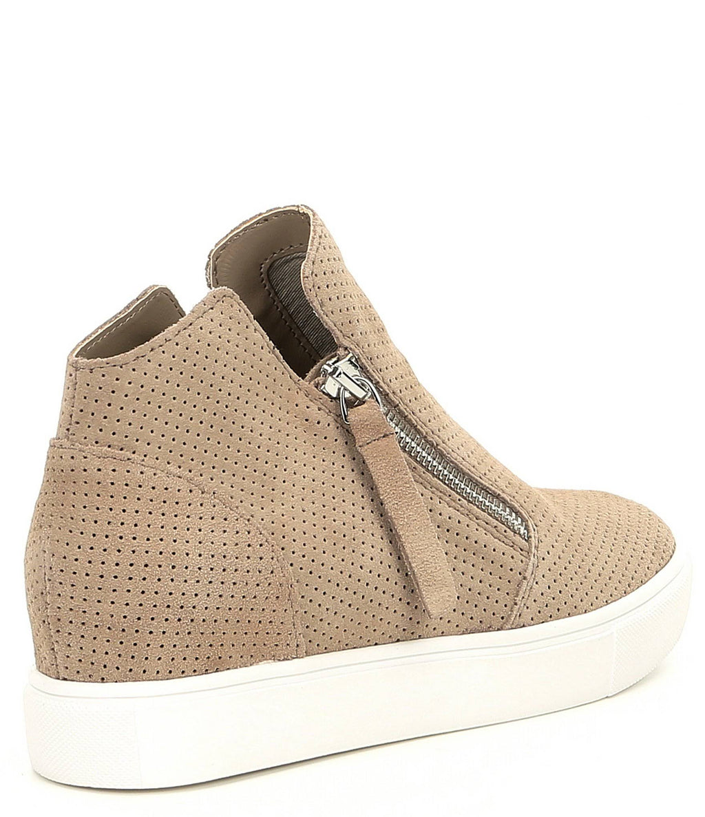 Taupe Suede Caliber Shoes Q108