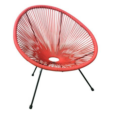Red Oval Patio Lounge Chair S28141
