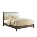 Solid Wood Tufted Full Bed in Gray C26708