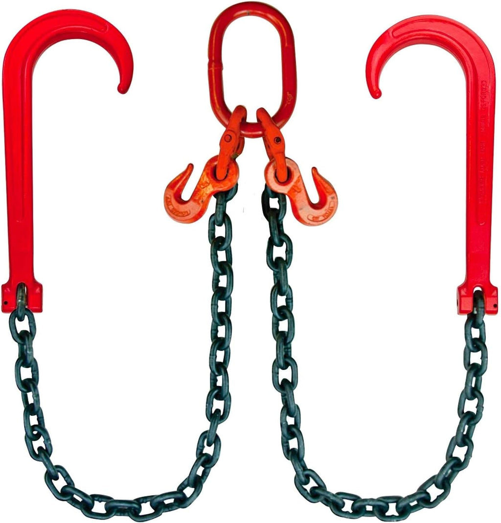 Grade 80 Alloy Towing Chain Bridle, 72 Inch, 12,000 Pound Safe Working Load R8183
