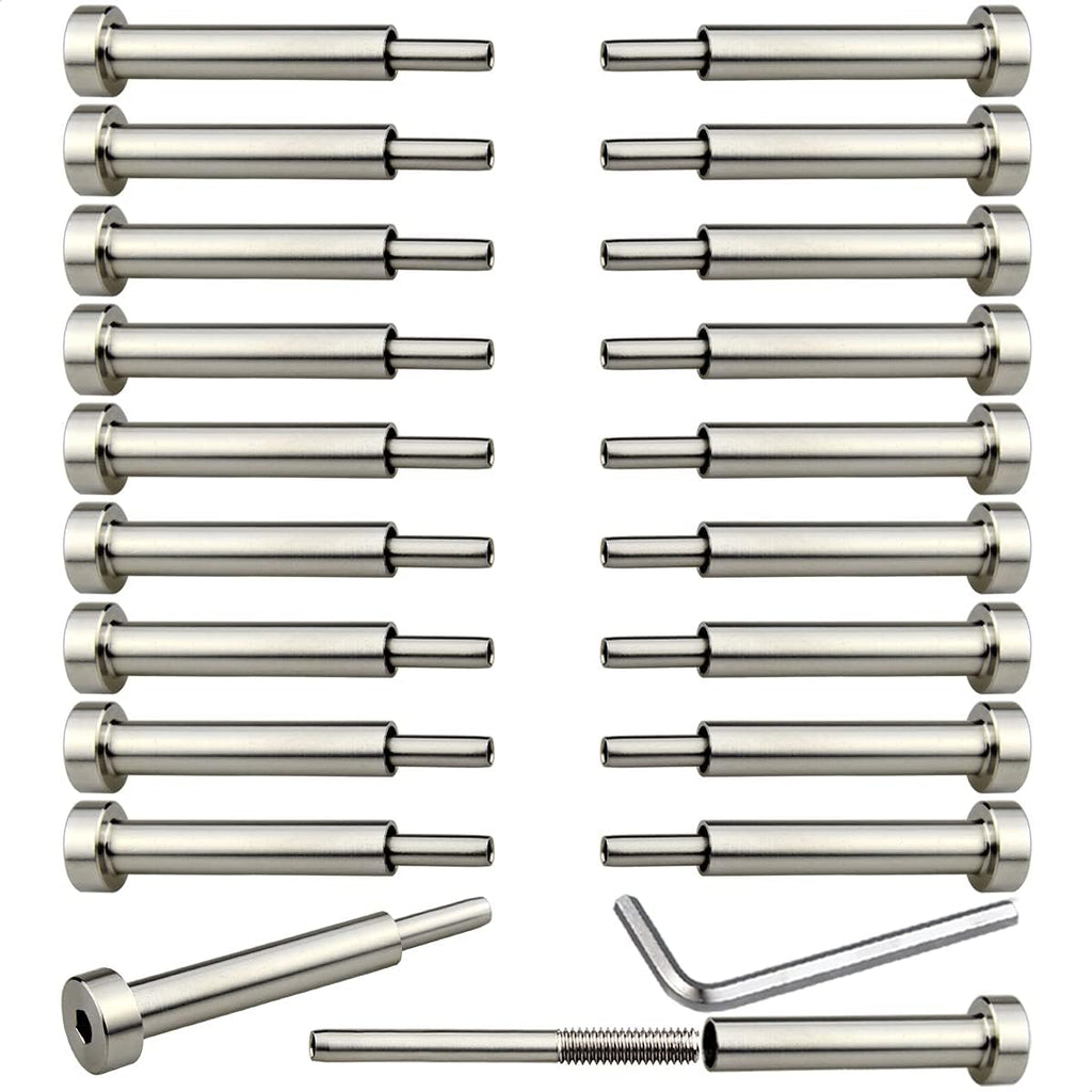 20 Pcs 1/8 Invisible Turnbuckle Kit, T316 Stainless Steel Cable Railing Hardware Kit V525908