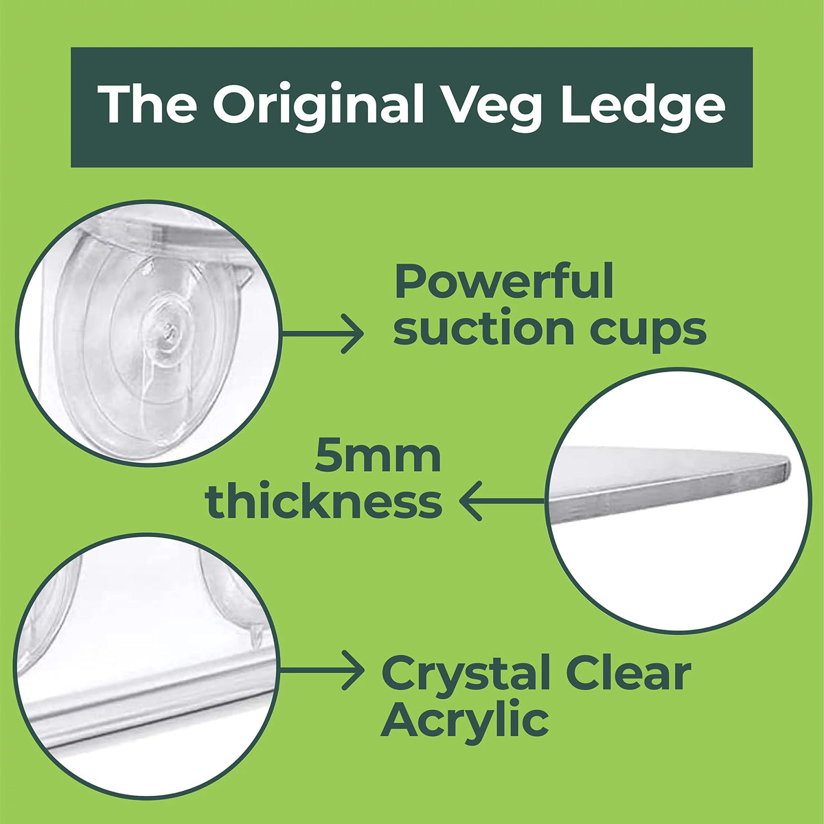 Clear Acrylic Window Shelf for Plants O47807