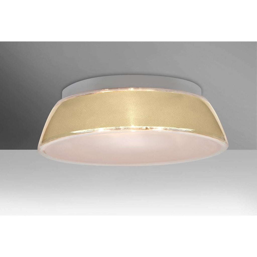 Three Light Flush Mount Creme Sand N503