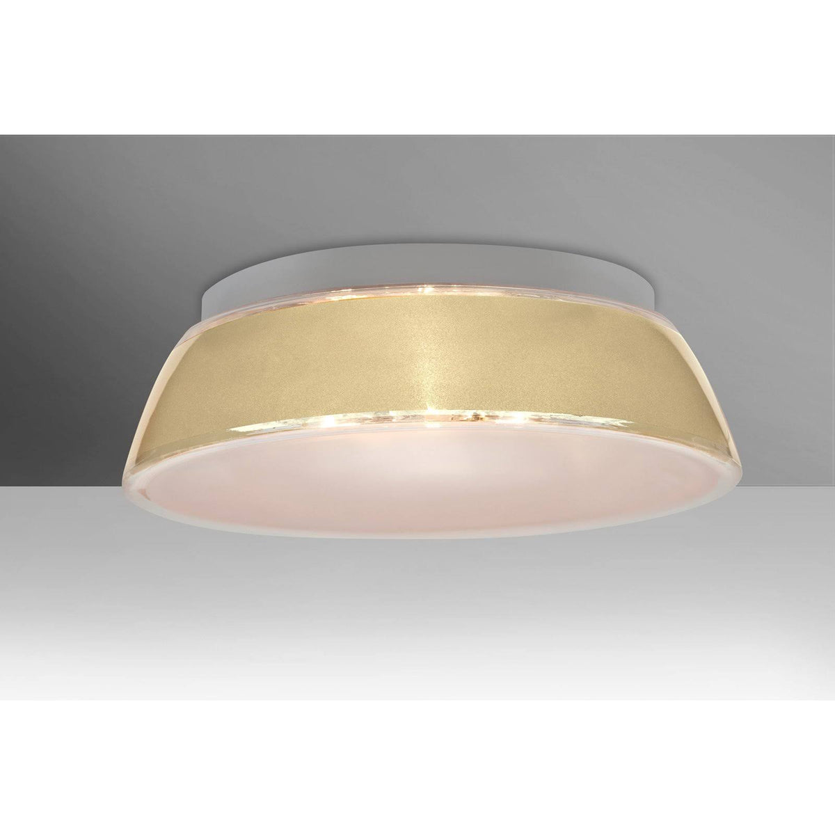 Three Light Flush Mount Creme Sand N503