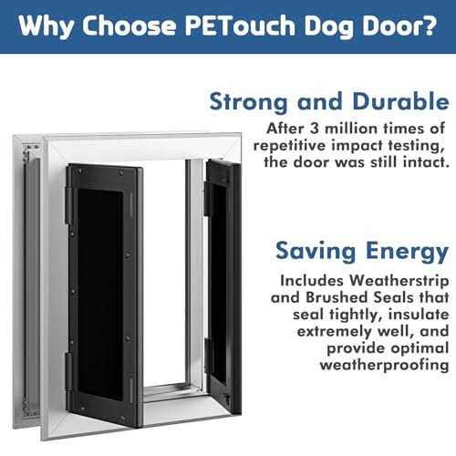 Aluminum Pet Door with Double Panels P1976