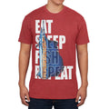 Mens Soft T Shirt Vintage Red S807