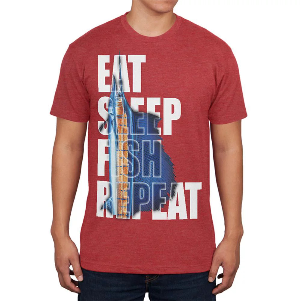 Mens Soft T Shirt Vintage Red S807