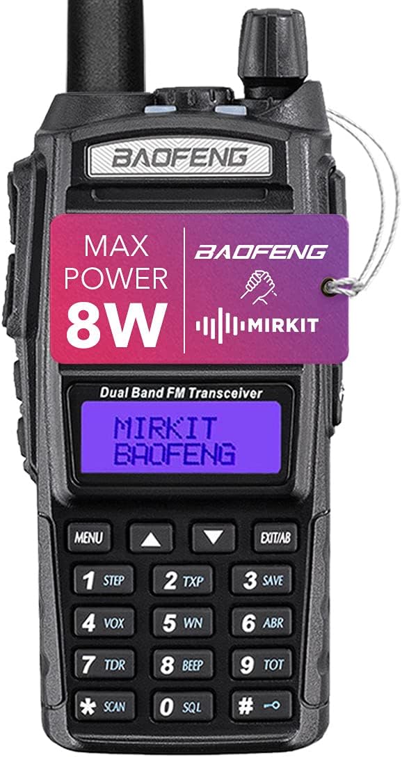 2X Ham Radios with 8 Watt Max Power 2800 mAh Li-ion Battery Pack Q144