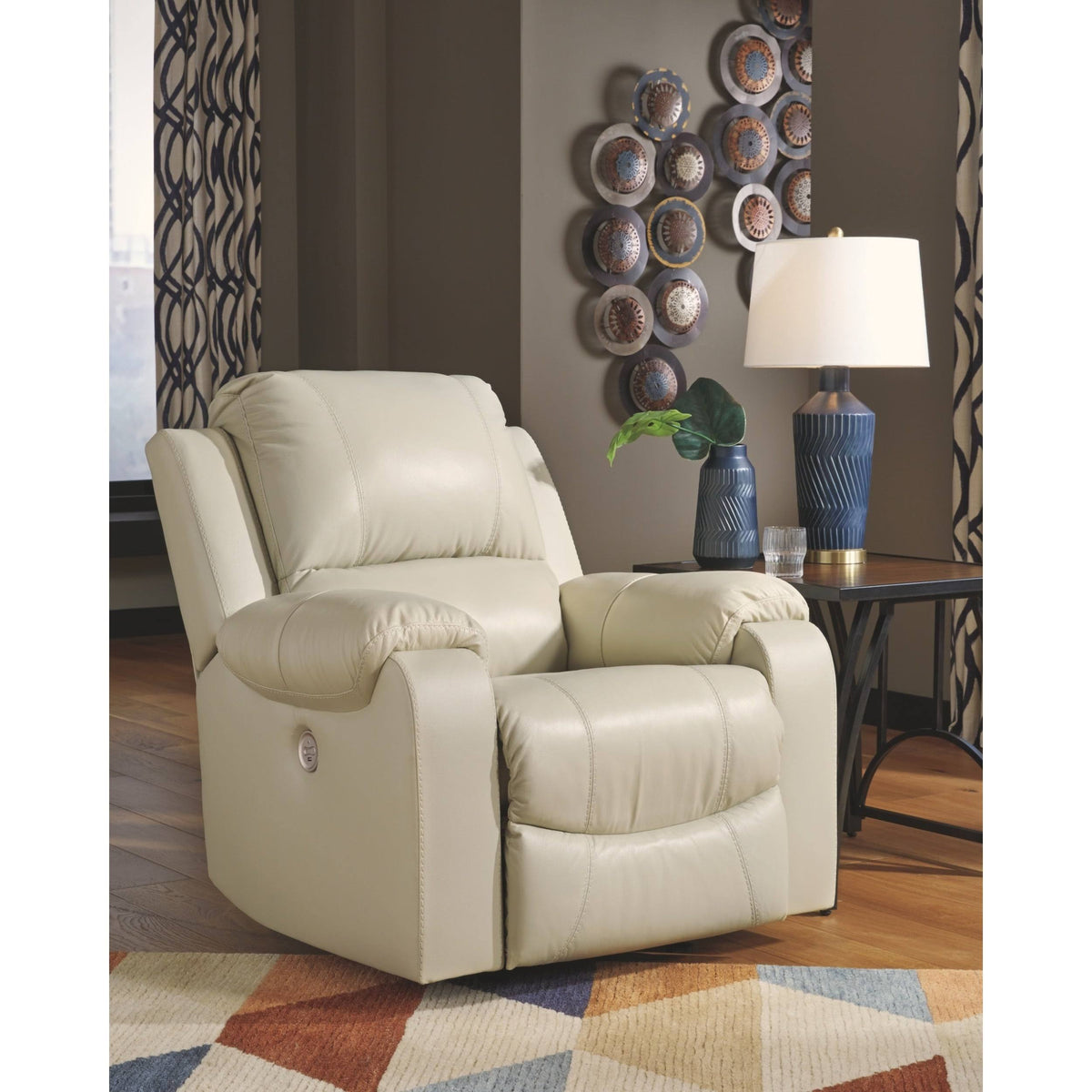 Cream Power Rocker Recliner I815581