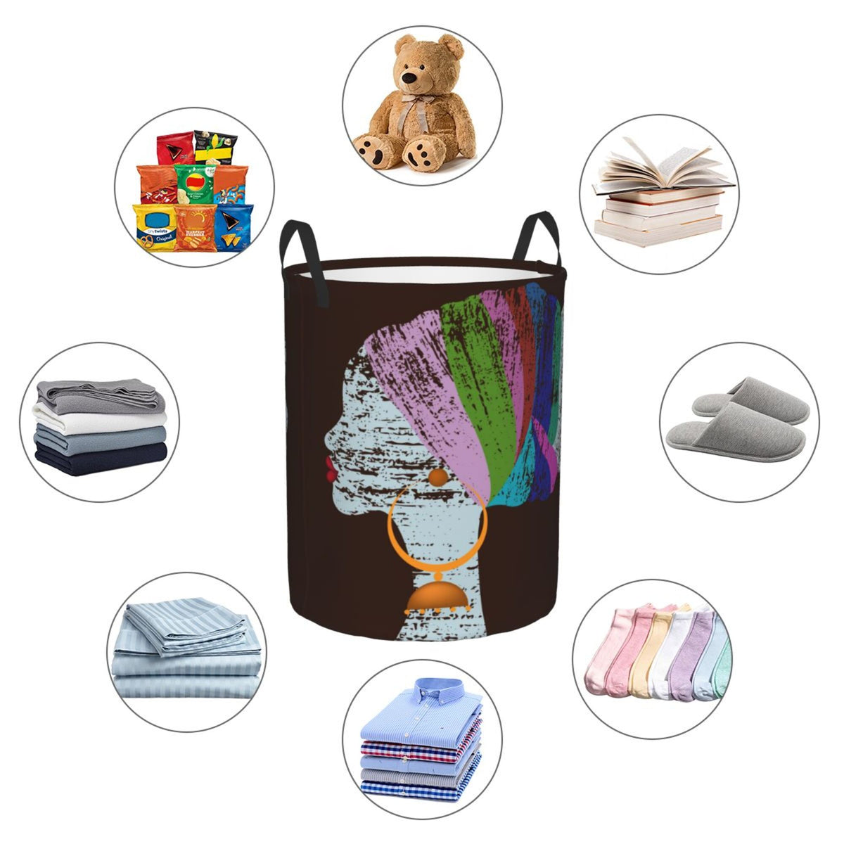 Waterproof Laundry Hamper with Handle A166