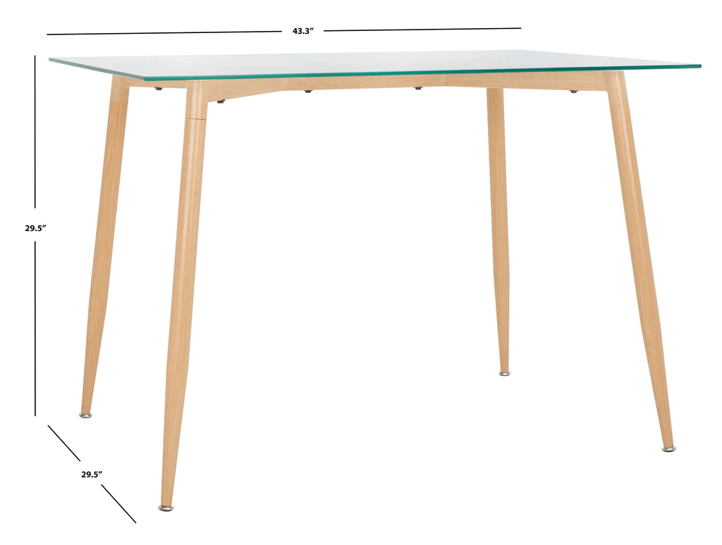 Scandinavian Glass Dining Table R504469
