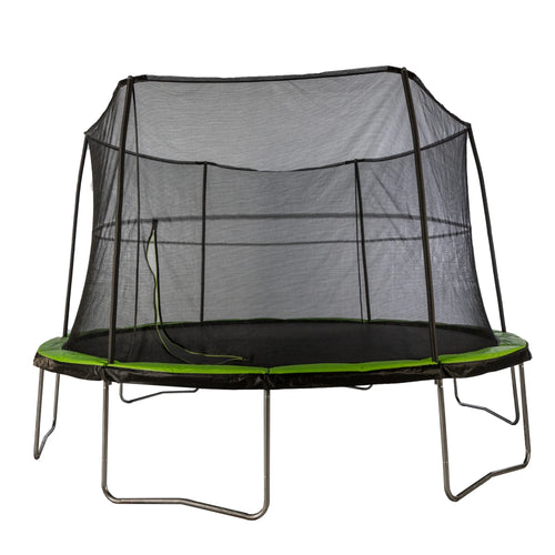 14 Foot Trampoline and Enclosure System with Pad, Black/Lime Green O902995
