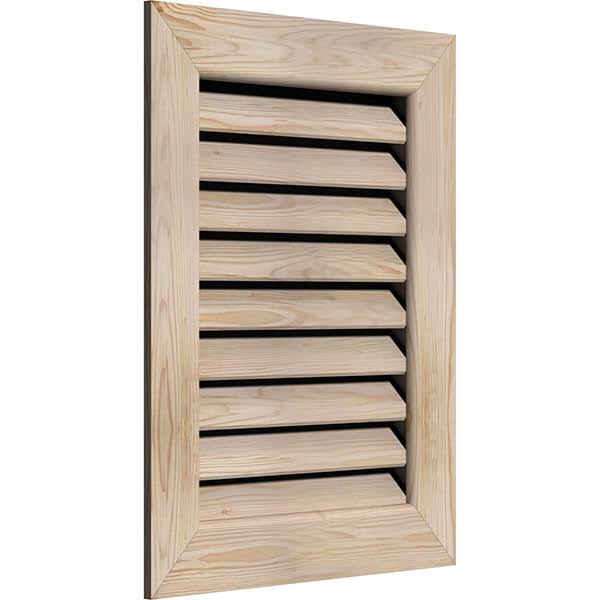 22-in W x 18-in H Unfinished Smooth Pine Gable Vent N10721