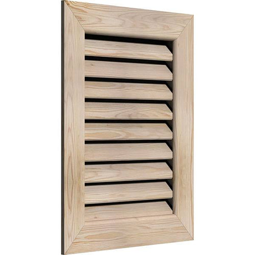 22-in W x 18-in H Unfinished Smooth Pine Gable Vent N10721