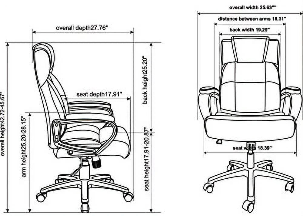 High-Back Leather Executive Chair T563