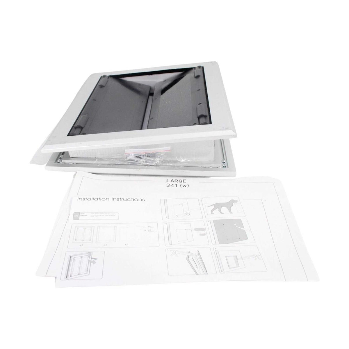 Aluminum Pet Door with Double Panels P1976