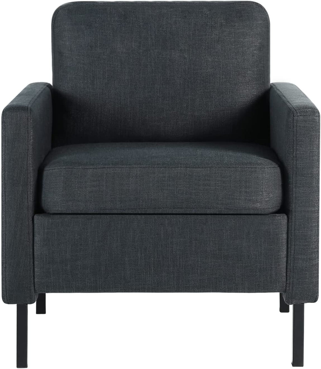 Dark Gray Upholstered Accent Chair H191