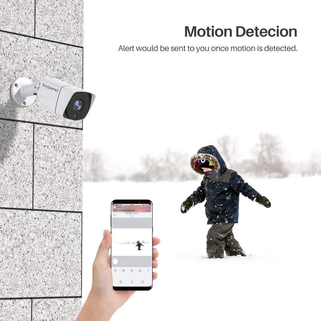 5MP PoE Security Camera System with 4 Cameras and 1TB HDD S597