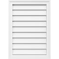20x22W x 36x22H Vertical Surface Mount PVC Gable Vent O160827
