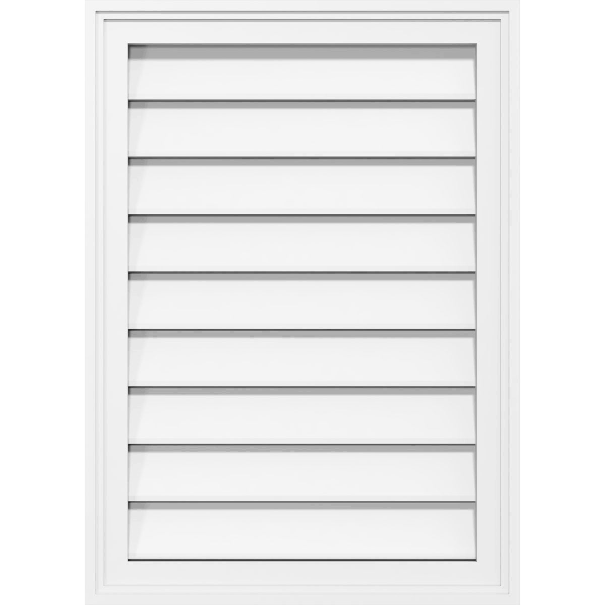 20x22W x 36x22H Vertical Surface Mount PVC Gable Vent O160827