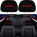 2 Pack Black Fabric Headrest Covers T61502