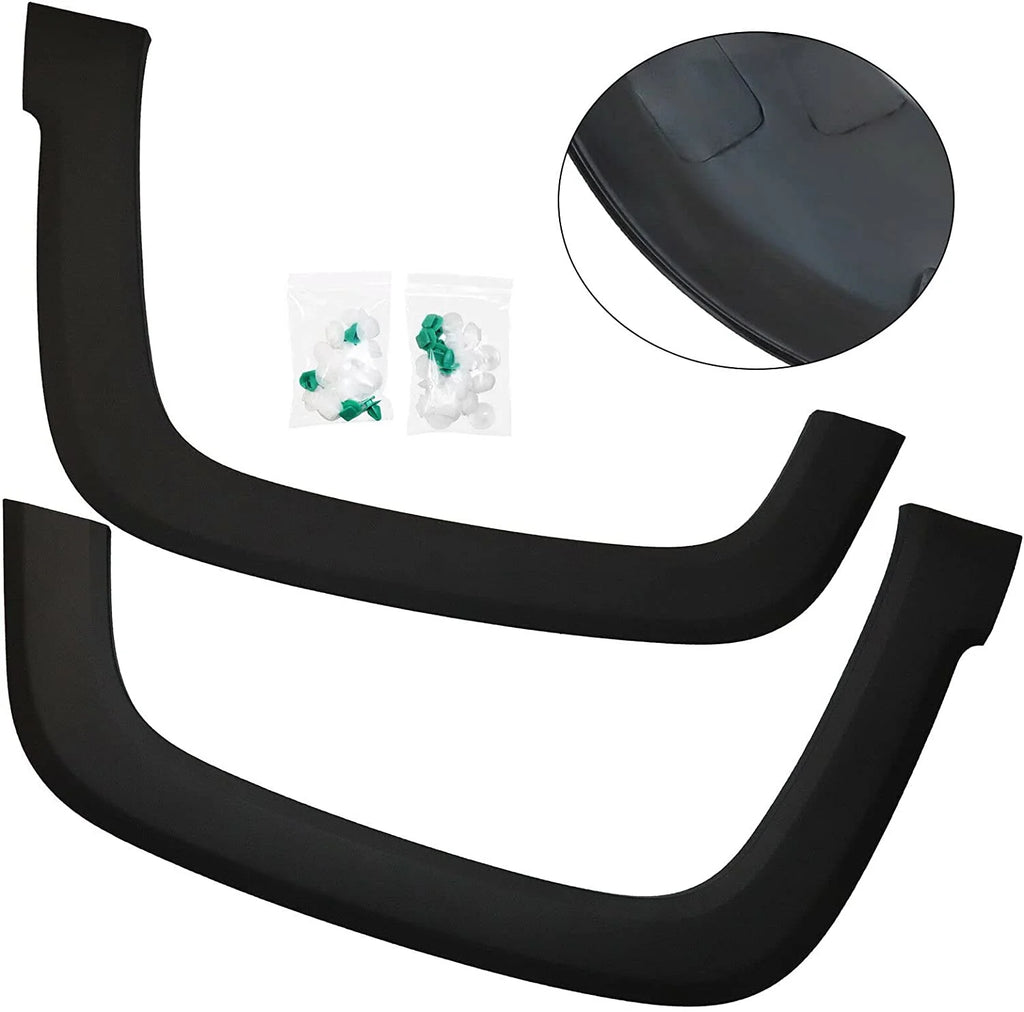 Black Front Fender Flares Trim for Jeep Renegade J47642