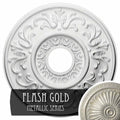 18 inchod x 3 1/2 inchid x 1 inchp Hand-Painted Flash Gold Ceiling Medallion X24880